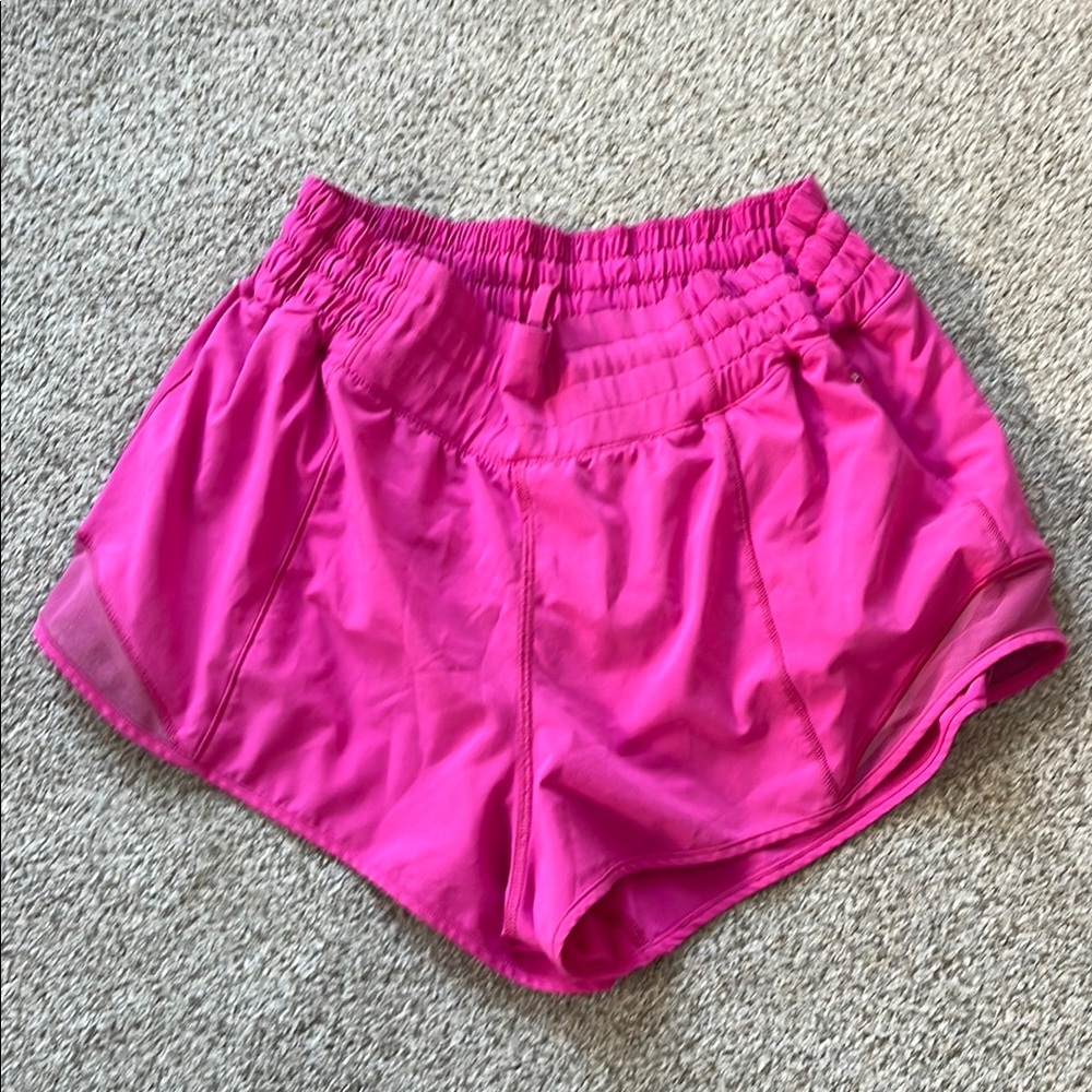 Lululemon Sonic Pink Hotty Hot High-rise 2.5” Shorts